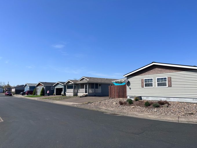 Street view of homes in Fox Field