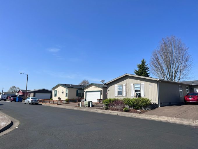 Street view of homes in Fox Field